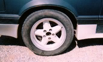 16x8 Saleen rear wheel